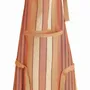 Aprons - Recycled kitchen apron with pocket Yuna Terracotta 72 X 85 - MAISON VIVARAISE - SDE VIVARAISE WINKLER
