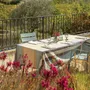 Table cloths - Recycled Tablecloth Yuna Azur 170 X 170 - MAISON VIVARAISE - SDE VIVARAISE WINKLER