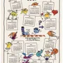 Torchons - Torchon Shadoks Calendrier 2027 Ecru 48 x 72 - MAISON VIVARAISE - SDE VIVARAISE WINKLER