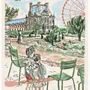Dish towels - Tea Towel Paris Les tuileries Écru 48 X 72 - MAISON VIVARAISE - SDE VIVARAISE WINKLER