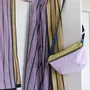 Serviettes de bain - Maxi drap de bain Charly Lilas 100 x 160 - LA CERISE SUR LE GATEAU