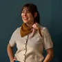 Foulards et écharpes - Écharpe Sofia Moutarde 37 x 110 - LA CERISE SUR LE GATEAU
