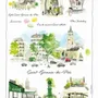 Torchons - Torchon St Germain Des Près Blanc 48 x 72 - MAISON VIVARAISE - SDE VIVARAISE WINKLER