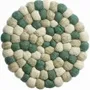Dessous de plat - Dessous de plat Brian recyclé Naturel Vert Diamètre 20 cm - MAISON VIVARAISE - SDE VIVARAISE WINKLER