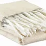 Throw blankets - Two-tone recycled throw Isabel Neige 130 X 160 - MAISON VIVARAISE - SDE VIVARAISE WINKLER