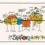 Torchons - Torchon Shadoks Les Actualités Ecru 48 x 72 - MAISON VIVARAISE - SDE VIVARAISE WINKLER