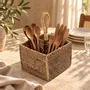 Storage boxes - The Rattan Cutlery Caddy N°2 - Natural Brown - BAZAR BIZAR LIVING