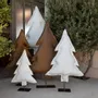 Objets de décoration - Sapin lumineux VELOURS BLANC - ROSE VELOURS