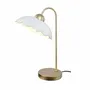 Table lamps - White ceramic and rose-gold metal table lamp, CLARIS - C-CRÉATION | BOUDET