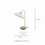 Table lamps - White ceramic and rose-gold metal table lamp, CLARIS - C-CRÉATION | BOUDET