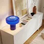 Lampes à poser - Lampe à poser XXL en verre bleu, FOZA MAXI - C-CRÉATION | BOUDET