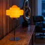 Table lamps - Orange glass and chrome metal table lamp, ZENI - C-CRÉATION | BOUDET