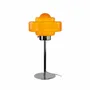 Table lamps - Orange glass and chrome metal table lamp, ZENI - C-CRÉATION | BOUDET