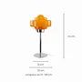 Table lamps - Orange glass and chrome metal table lamp, ZENI - C-CRÉATION | BOUDET