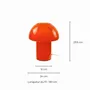 Lampes à poser - Lampe à poser en verre orange, MISSA - C-CRÉATION | BOUDET