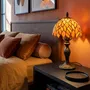 Table lamps - Small orange mosaic glass and zinc table lamp, TIFFANY CAMILLE - C-CRÉATION | BOUDET
