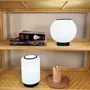 Lampes à poser - Lampe à poser en verre blanc et métal noir, TEORA - C-CRÉATION | BOUDET