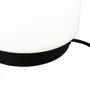 Lampes à poser - Lampe à poser en verre blanc et métal noir, TEORA - C-CRÉATION | BOUDET