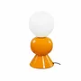 Lampes à poser - Lampe à poser en métal orange et verre opalin, PETITE DAME - C-CRÉATION | BOUDET