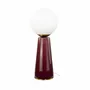 Lampes à poser - Lampe à poser en céramique bordeaux, verre et métal, COLYNE - C-CRÉATION | BOUDET