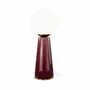 Lampes à poser - Lampe à poser en céramique bordeaux, verre et métal, COLYNE - C-CRÉATION | BOUDET
