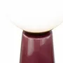 Lampes à poser - Lampe à poser en céramique bordeaux, verre et métal, COLYNE - C-CRÉATION | BOUDET