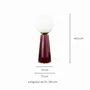 Lampes à poser - Lampe à poser en céramique bordeaux, verre et métal, COLYNE - C-CRÉATION | BOUDET