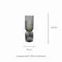 Lampes à poser - Lampe à poser en verre strié fumé, CHARMY - C-CRÉATION | BOUDET