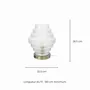 Lampes à poser - Lampe à poser en verre strié transparent et métal antique, CHALLE - C-CRÉATION | BOUDET