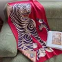 Fabrics - Tiger and Magpie (Burgundy) Blankets - BONEE(LIVING ART BRAND)