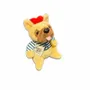 Soft toy - Louis le Bouledogue Français 12cm Keyring - LE PIGEON PARISIEN