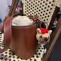 Soft toy - Louis le Bouledogue Français 5cm Keyring - LE PIGEON PARISIEN