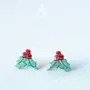 Holly Skull Studs - PINTONIK