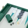 Petite maroquinerie - Backgammon Lézard Vert Bouteille - Cuir Végane - jeu de société - VIDO LUXURY BOARD GAMES
