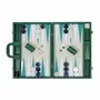 Petite maroquinerie - Backgammon Lézard Vert Bouteille - Cuir Végane - jeu de société - VIDO LUXURY BOARD GAMES