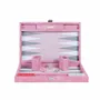 Accessoires de voyage - Set de backgammon Galuchat Rose - Cuir végane - Taille M - VIDO LUXURY BOARD GAMES
