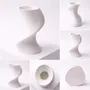 Aménagements pour bureau - Vase imprimé en 3D « BAILE » | Blanc - AUURA