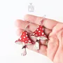 Jewelry - Amanita Mushroom Dangle Earrings - PINTONIK