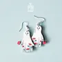 Jewelry - Floral Ghost Dangle Earrings - PINTONIK