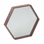 Mirrors - Hexagonal walnut mirror - ANGEL CERDÁ