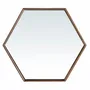 Mirrors - Hexagonal walnut mirror - ANGEL CERDÁ