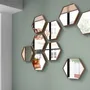 Mirrors - Hexagonal walnut mirror - ANGEL CERDÁ