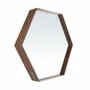 Mirrors - Hexagonal walnut mirror - ANGEL CERDÁ
