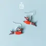 Bijoux - Boucles d'oreilles pendantes de Noël en teckel - PINTONIK