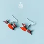 Bijoux - Boucles d'oreilles pendantes de Noël en teckel - PINTONIK
