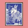 Poster - Print " Usagi" (Size 50x70cm, 30x40cm or A4) - YEAAAH! STUDIO