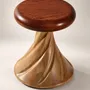 Tabourets - Hera | Duo Bicolore | Tabouret Sculpté Exclusif | Chêne Européen Massi - NEXART