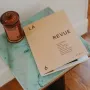 Autres tables  - Table d'appoint en bois et marbre - Gregory - ESMERY EBENISTERIE