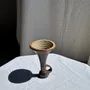Decorative objects - Brown sandstone candle holder with handle H19 L14 - OFFICE OBJETS