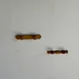 Decorative objects - Small hook with two hooks in pine round button H5 - OFFICE OBJETS